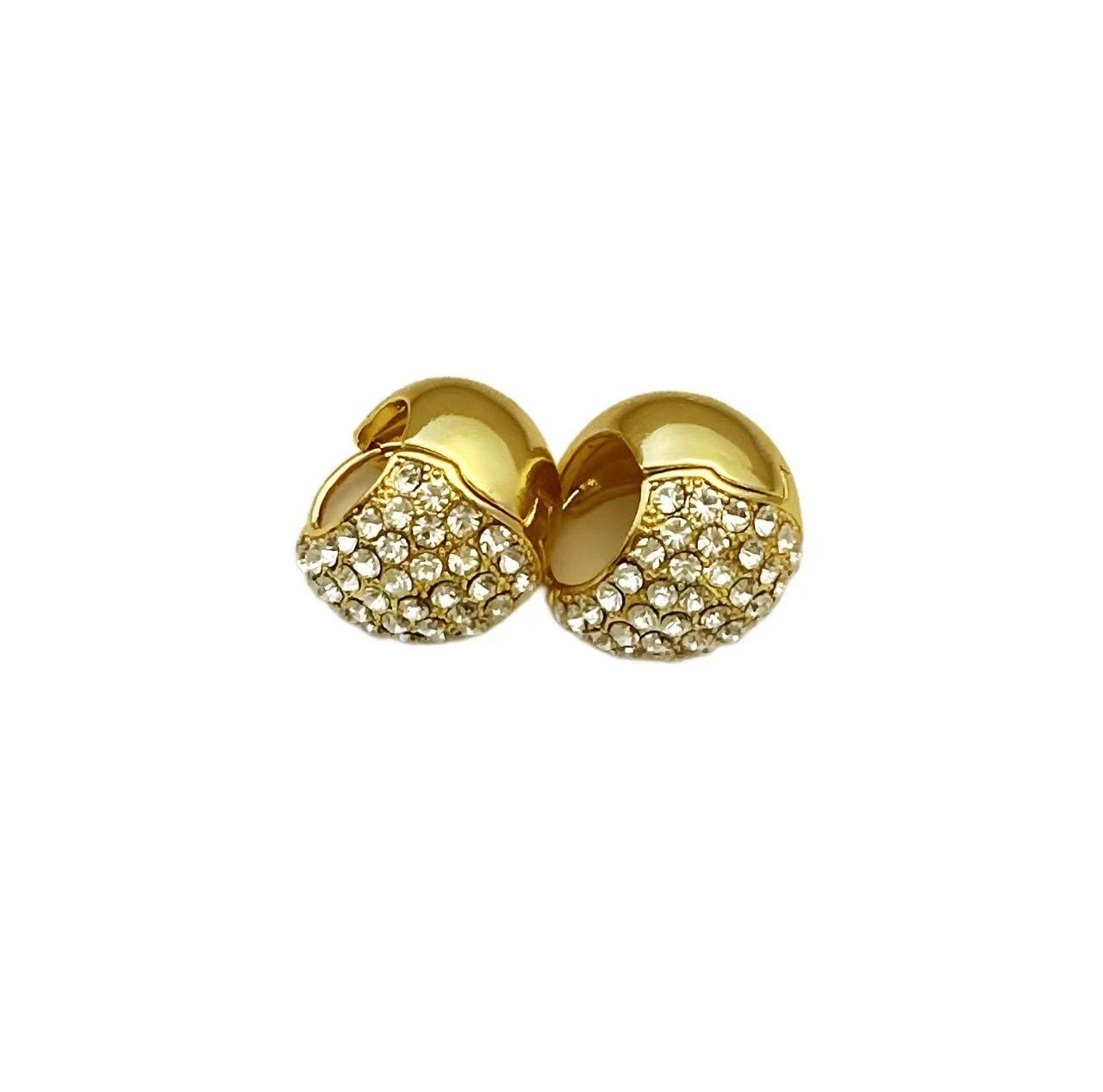 USA VINTAGE CRESENT MOON SHELL DESIGN SWING EARRING/アメリカ